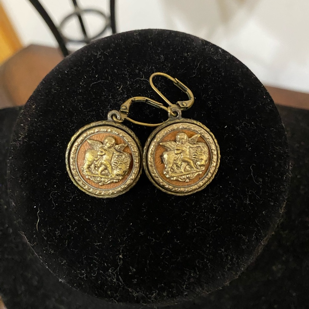 Grandmother’s Buttons Antique Button Earrings